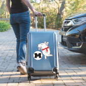 Bull Terrier aime voyager Sticker (Valise Insitu)