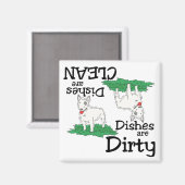 Bull Terrier Amateurs de lave-vaisselle Magnet (Recto/Verso)