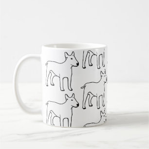 Bull Terrier Artsy Coffee Mok