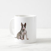 Bull Terrier (B) - Brindle en wit Koffiemok (Voorkant links)