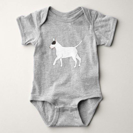 Bull Terrier Baby Bodysuit (Voorkant)