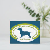 Bull Terrier Briefkaart (Staand voorkant)