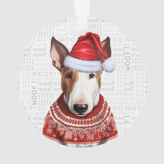 Bull Terrier Chien de Noël (dos)