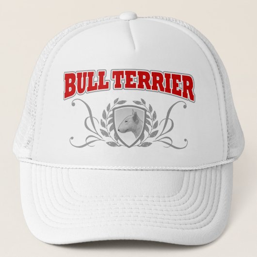 Bull Terrier COA rode tekst Trucker Pet (Voorkant)