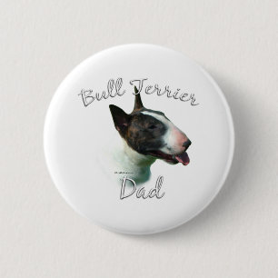 Bull Terrier Dad 2 Ronde Button 5,7 Cm