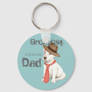 Bull Terrier Dad Sleutelhanger