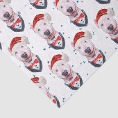 Bull Terrier Dog Christmas Pattern Tissuepapier (Detail)