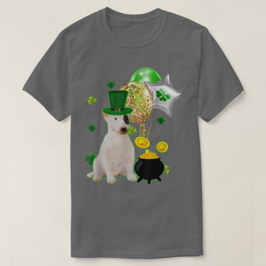Bull Terrier Dog, Cotton T-shirt (Design voorkant)