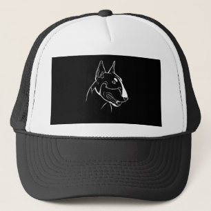 Bull Terrier Dog Head Trucker Pet