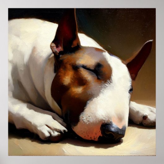 Bull Terrier Dog Poster (Voorkant)
