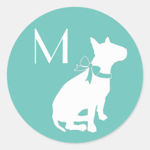 Bull Terrier Dog Puppy Ronde Sticker