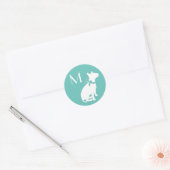 Bull Terrier Dog Puppy Ronde Sticker (Envelop)