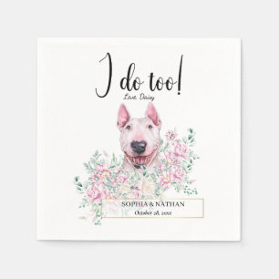Bull Terrier Dog Wedding Cocktail Napkins Servet