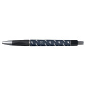Bull Terrier Dogs Pattern Monogrammed Pen (Voorkant)
