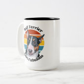 Bull Terrier drôle citation Deux Tons Café Mug (Devant gauche)
