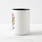 Bull Terrier drôle citation Deux Tons Café Mug (Centre)