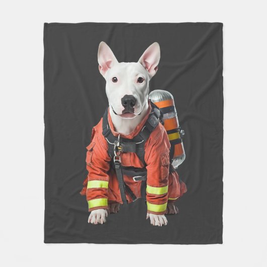 Bull Terrier Fleece Deken (Voorkant)