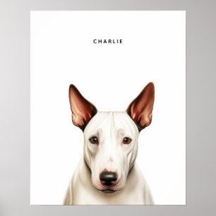 Bull Terrier gepersonaliseerde print