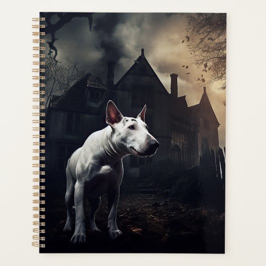 Bull Terrier Halloween effroi (Devant)