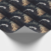 Bull Terrier Halloween eng Cadeaupapier (Hoek)