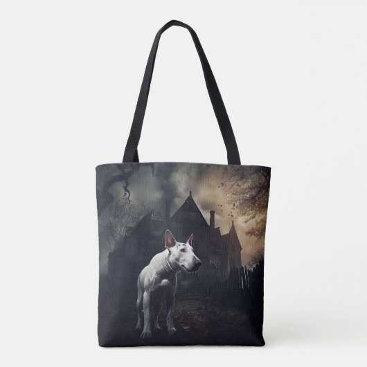 Bull Terrier Halloween eng Draagtas (Achterkant)