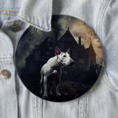 Bull Terrier Halloween eng Ronde Button 6,0 Cm (In situ)
