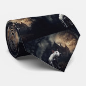 Bull Terrier Halloween eng Stropdas (Opgerold)