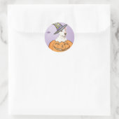 Bull Terrier Halloween Ronde Sticker (Tas)