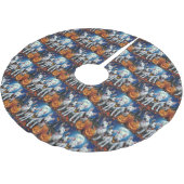 Bull Terrier Halloween Spooky Kerstboom Rok (Gekanteld)