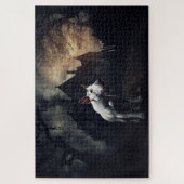 Bull Terrier Halloween Verschrikkelijk Legpuzzel (Verticaal)