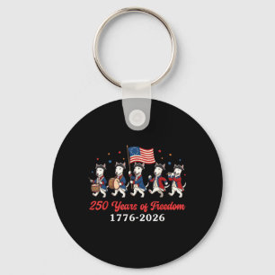 Bull Terrier Hond 250 jaar domein 1776 2026 Patrio Sleutelhanger