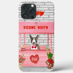 Bull Terrier hond kussende booth Valentijnsdag iPhone 13 Pro Max Hoesje