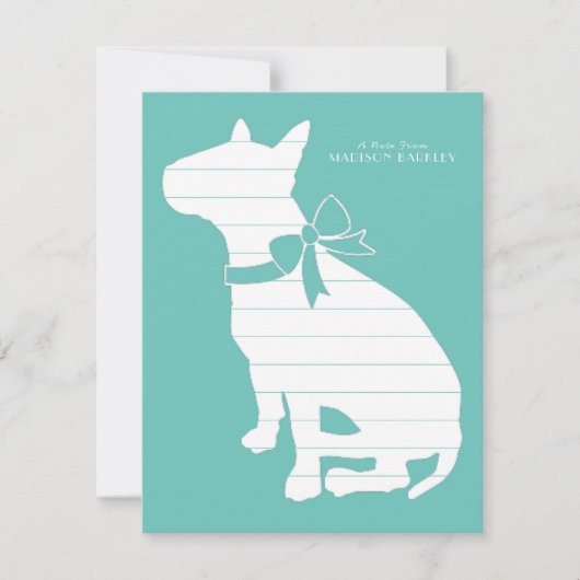 Bull Terrier Hond Puppy Bedankkaart (Voorkant)