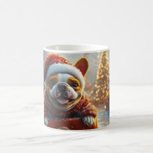Bull Terrier Hond Roller Coaster Kerstmis Koffiemok