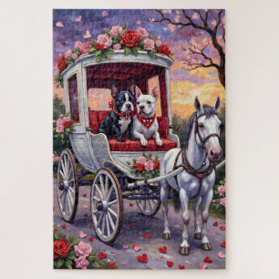 Bull Terrier Hond Valentijnsdag Legpuzzel