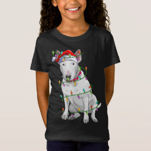 Bull Terrier Hondenliefhebber Xmas Santa Hat Bull  T-shirt