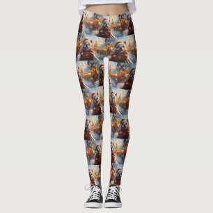 Bull Terrier Hondenroller Onderzetter Kerst Leggings