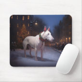 Bull Terrier Kerstfeest Seizoen Muismat (Met muis)