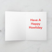 Bull Terrier kerstKaart Feestdagen Kaart (Binnen)