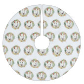 Bull Terrier Kerstkrans Feestelijke Pup Kerstboom Rok (Voorkant)