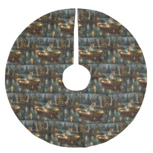 Bull Terrier Kerstvakantie Kerstboom Rok