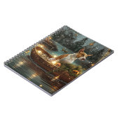 Bull Terrier Kerstvakantie Notitieboek (Linkerzijde)