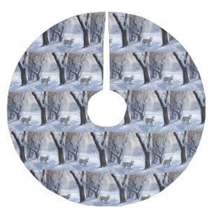 Bull Terrier Laat het sneeuwen Kerstmis Kerstboom Rok