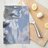 Bull Terrier Laat het sneeuwen Kerstmis Theedoek (Quarter Fold)