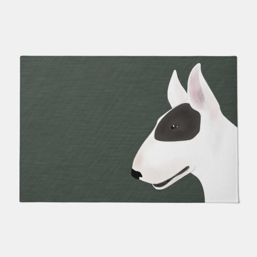 Bull Terrier Large Doormat Deurmat (Voorkant)