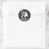 Bull Terrier Lover Ronde Sticker (Tas)