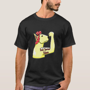 Bull Terrier Mam Tattoo Bully Mam Dog Eigenaar Moe T-shirt