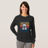 Bull Terrier Mama Retro Dog Mam 1 T-shirt (Voorkant volledig)