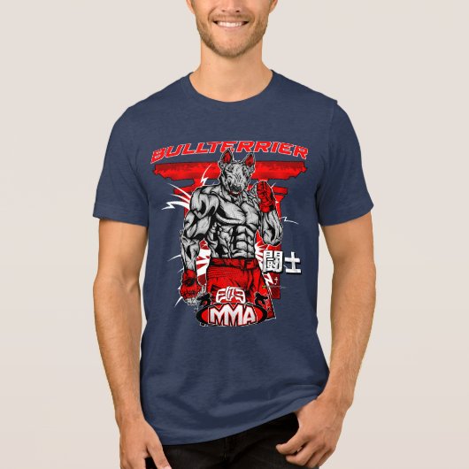 Bull Terrier Martial Arts ElitE Tri-Blend Shirt (Voorkant)