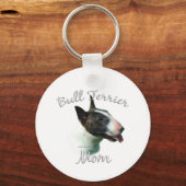 Bull Terrier Moeder 2 Sleutelhanger (Achterkant)